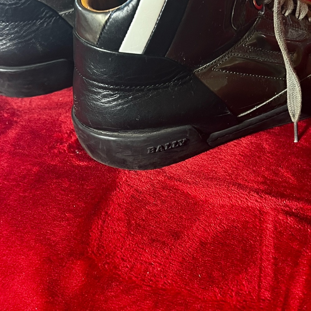 Bally Men's Black and White Sneakers